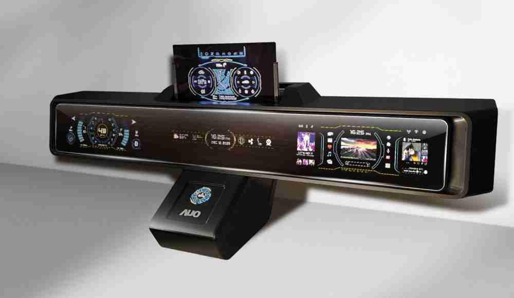 PA直营Micro LED沉浸式车舱显示方案结合 可卷式、、可伸缩的Micro LED应用并可呈现不同的质感纹路，，展现人性化设计