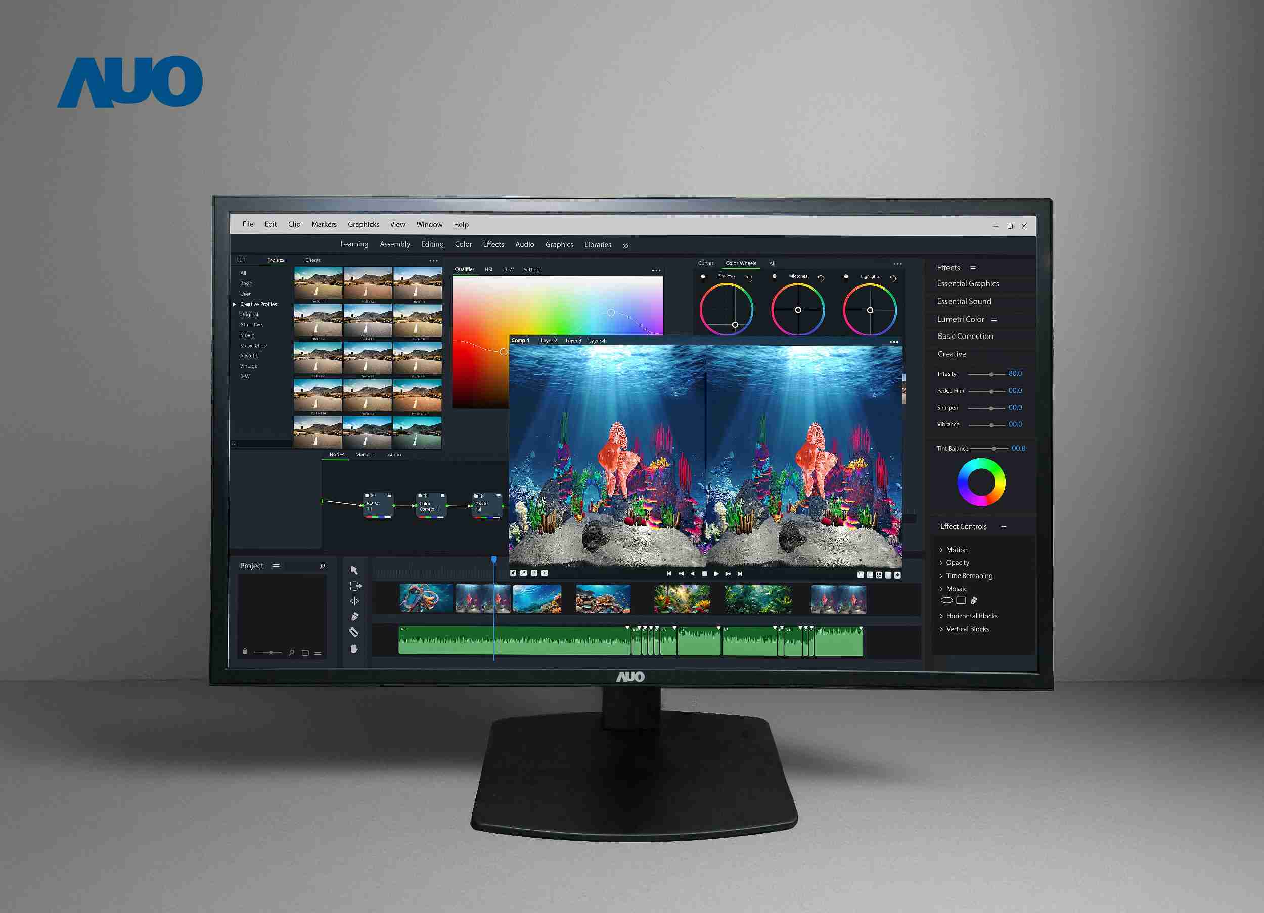 PA直营开发32吋2D/3D专业桌上型显示器，，，，拥有8K4K超高分辨率，，，，并以低串扰算法优化3D显示效果，，搭载自动眼球追踪功能，，，能实时调整3D图像，，进行实时2D与3D无缝共存窗口，，，提供图像设计工作者突破二维接口的崭新工作氛围与效率